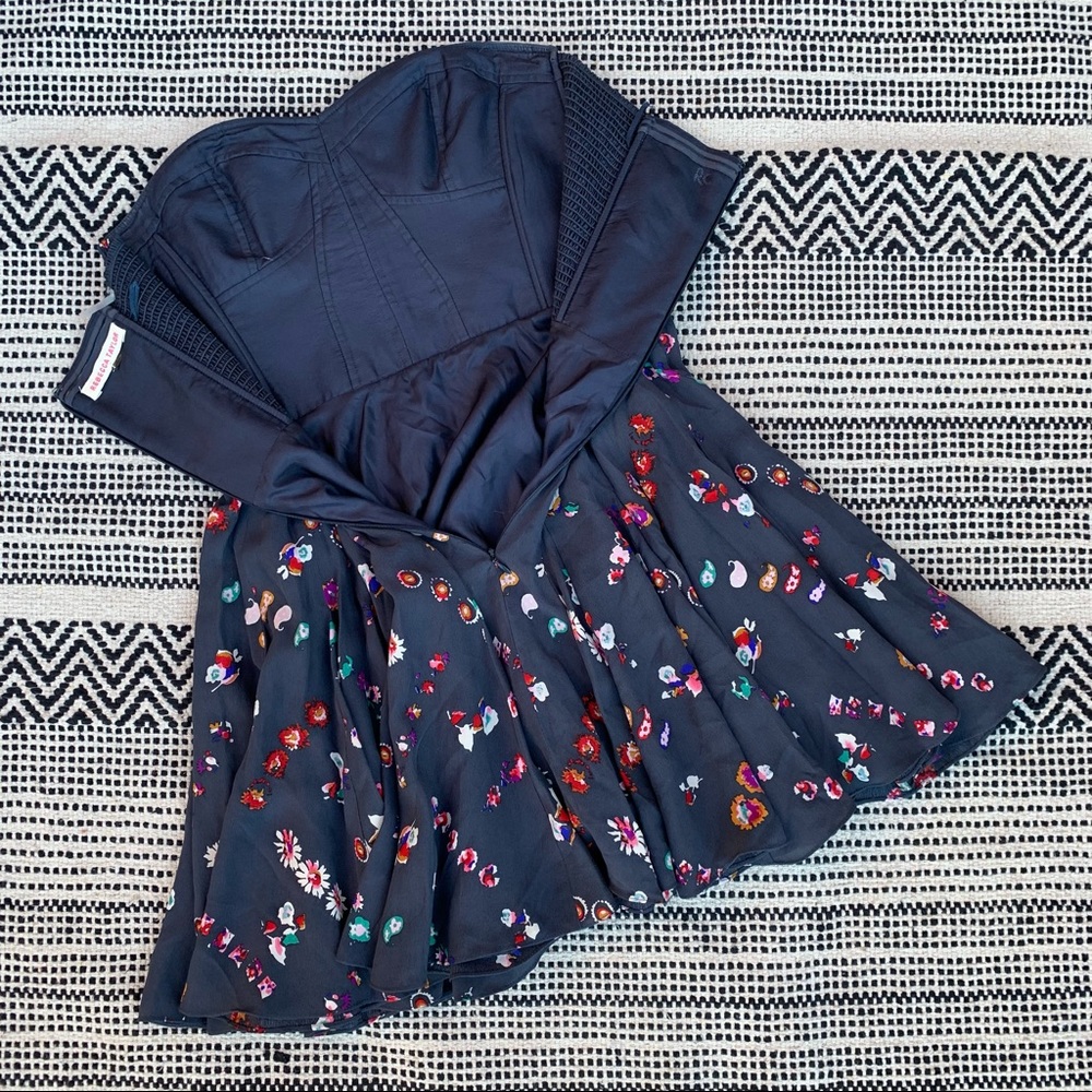 Rebecca Taylor 100% Silk Strapless Dress size 4 - Picture 4 of 7
